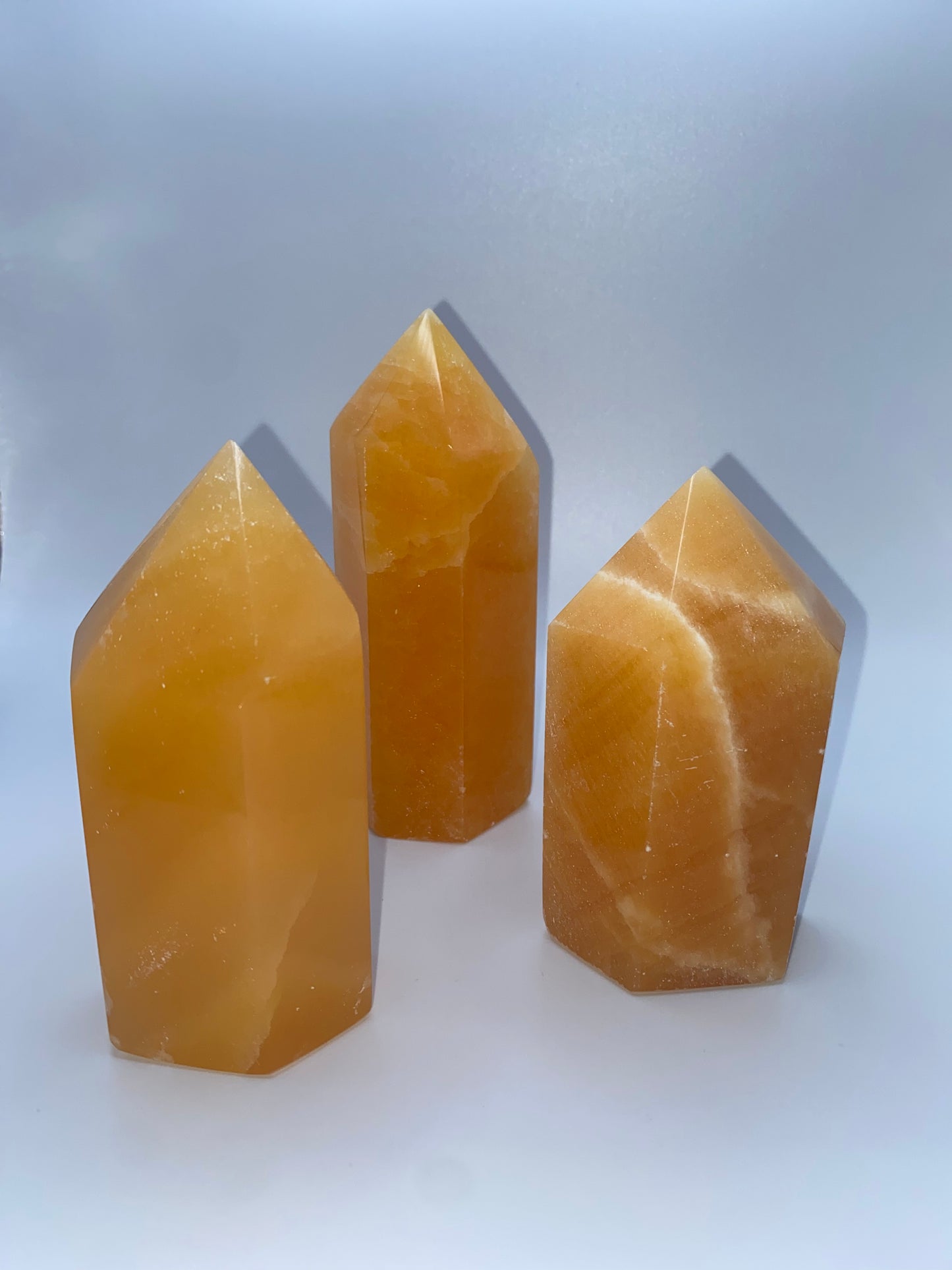 Orange Calcite Obelisk Tower